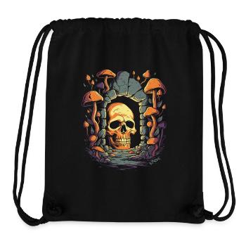 The Old Dungeon Mushrooms Skull - Stanley/Stella Recycled Gym Bag - black - Front