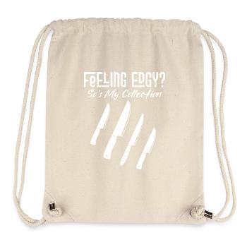 Feeling Edgy? So's My Collection Hobby Knife Colle - Stanley/Stella recycelter Gym Bag - Naturweiß - Vorne