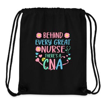 CNA Nursing Quotes Funny Nurse Lovers Cute CNA - Stanley/Stella Recycled Gym Bag - black - Front