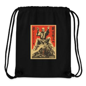 Parodie japanisches Actionfilm-Plakat: Shaolin Zen - Stanley/Stella recycelter Gym Bag - Schwarz - Vorne