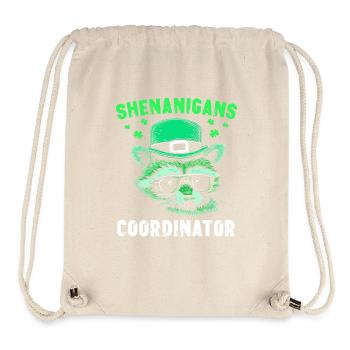Shenanigans Coordinator Cute Raccoon Funny - Stanley/Stella Recycled Gym Bag - natural - Front