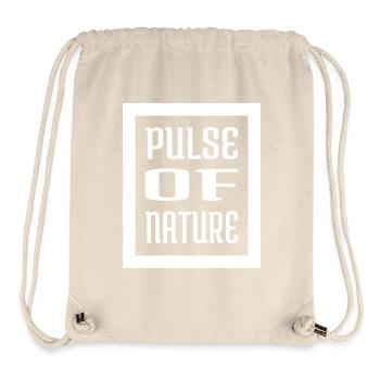 Soothing Heartbeat Heart Connection Statement Geek - Stanley/Stella Recycled Gym Bag - natural - Front