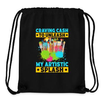 Cool Artist My Artistic Splash Painter Gift Idea - Stanley/Stella recycelter Gym Bag - Schwarz - Vorne