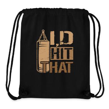 Ich hatte That Boxing geschlagen - Stanley/Stella recycelter Gym Bag - Schwarz - Vorne