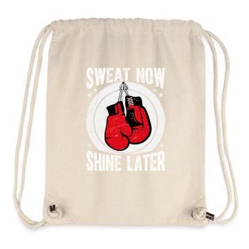 Jetzt schwitzen Später glänzen Boxen - Stanley/Stella recycelter Gym Bag - Naturweiß - Vorne