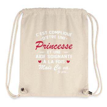 Princess & Caregiver - Stanley/Stella Recycled Gym Bag - natural - Front