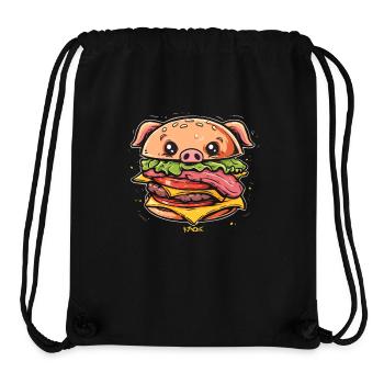 Sau Burger Schwein - Stanley/Stella recycelter Gym Bag - Schwarz - Vorne