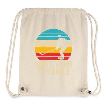 Eishockey - Stanley/Stella recycelter Gym Bag - Naturweiß - Vorne