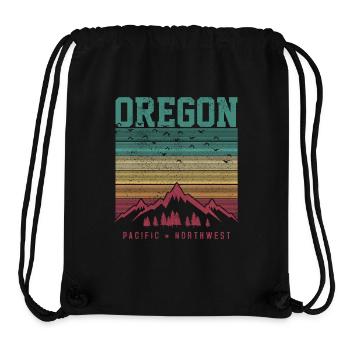 Oregon - Stanley/Stella Recycled Gym Bag - black - Front