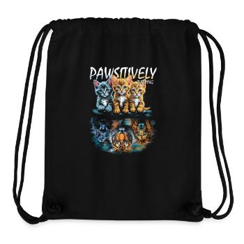 Cats Reflection Motivational Mindset - Cats for - Stanley/Stella Recycled Gym Bag - black - Front
