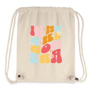 À l’époque de ma mère de skieuse - Sac à cordon recyclé Stanley/Stella - blanc naturel - Devant
