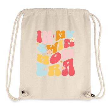 À l’époque de ma mère nageuse - Sac à cordon recyclé Stanley/Stella - blanc naturel - Devant