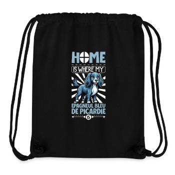 Zuhause - Epagneul Bleu de Picardie - Stanley/Stella recycelter Gym Bag - Schwarz - Vorne