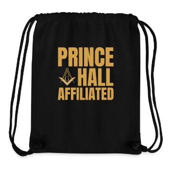 Freimaurer Winkel & Zirkel FREEMASON Prince Hall - Stanley/Stella recycelter Gym Bag - Schwarz - Vorne