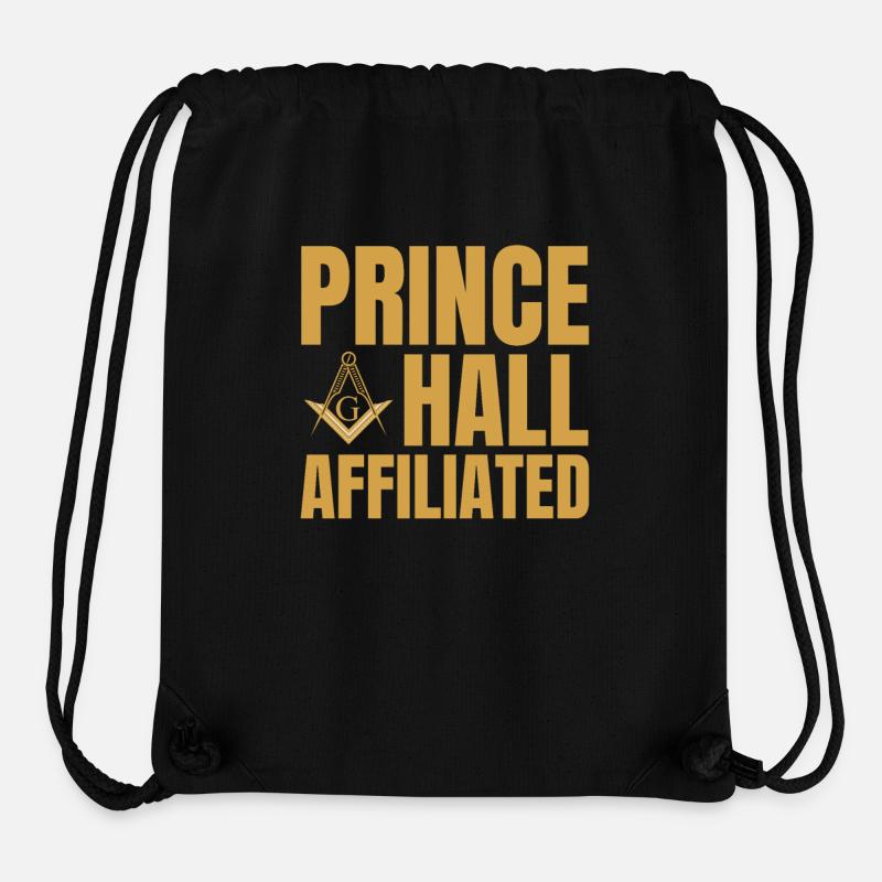 Freimaurer Winkel & Zirkel FREEMASON Prince Hall - Stanley/Stella recycelter Gym Bag - Schwarz