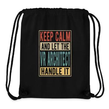 Vr Architekt Retro Geschenk - Stanley/Stella recycelter Gym Bag - Schwarz - Vorne