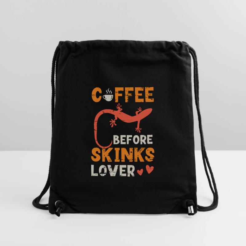 Skinks Lover Coffee Before Lizard Coffee Lover Stanley/Stella Recycled Gym Bag
