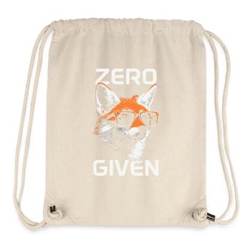 Fox Zero Fox Donné Drôle - Sac à cordon recyclé Stanley/Stella - blanc naturel - Devant