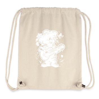 Ukulele Player Graphics - Stanley/Stella Recycled Gym Bag - natural - Front
