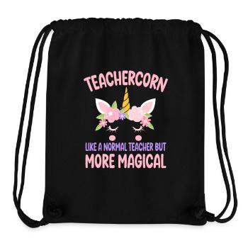 Teachercorn like a normal Teacher Tutor - Stanley/Stella Recycled Gym Bag - black - Front