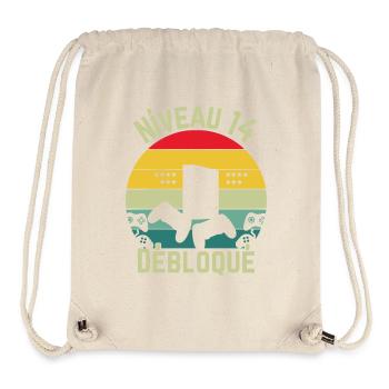 Level 14 freigeschaltet - Stanley/Stella recycelter Gym Bag - Naturweiß - Vorne