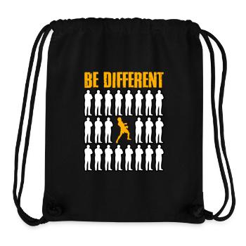 Sei anders Boxen - Stanley/Stella recycelter Gym Bag - Schwarz - Vorne