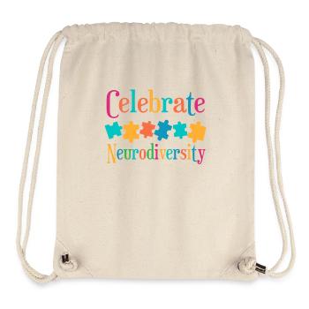 Celebrate neurodiversity - Stanley/Stella Recycled Gym Bag - natural - Front