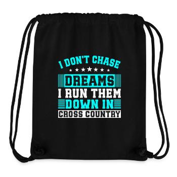 Runn Country Runner and XC Coach - Unique Cross - Stanley/Stella Recycled Gym Bag - black - Front