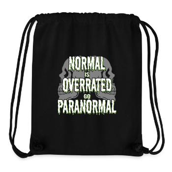 Normal Is Overrated Paranormal Ghost Investigator - Sac à cordon recyclé Stanley/Stella - noir - Devant