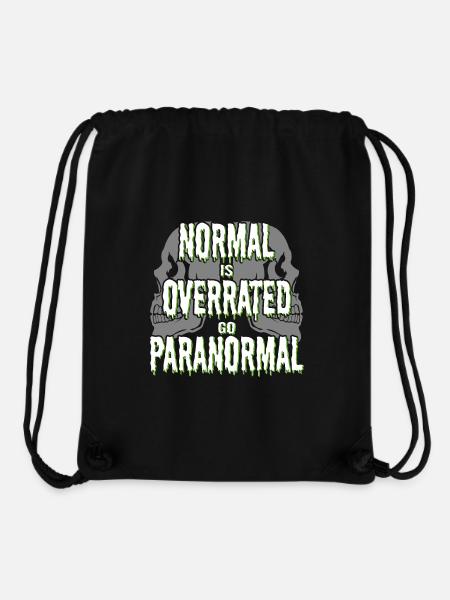 Normal Is Overrated Paranormal Ghost Investigator - Stanley/Stella Recycled Gym Bag - black