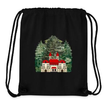 Mittelalter Burg Schloss Festung König Ritter - Stanley/Stella recycelter Gym Bag - Schwarz - Vorne