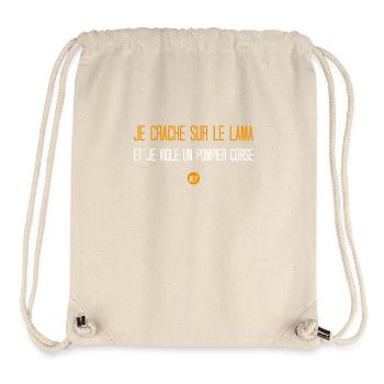 I spit on the llama and a Corsican fireman - Stanley/Stella Recycled Gym Bag - natural - Front