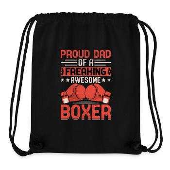 Stolzer Vater eines verdammt geilen Boxers - Stanley/Stella recycelter Gym Bag - Schwarz - Vorne