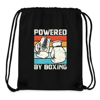 Angetrieben vom Boxen - Stanley/Stella recycelter Gym Bag - Schwarz - Vorne