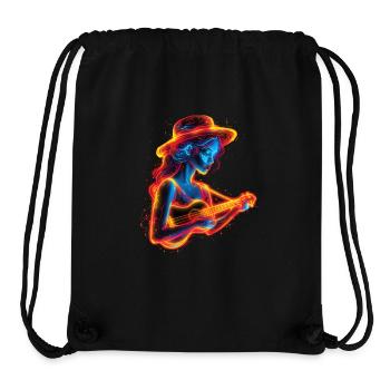 Ukulele player Steamwave - Stanley/Stella Recycled Gym Bag - black - Front