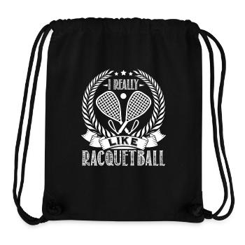 Racquetball I Reallly Like Racquetball - Stanley/Stella Recycled Gym Bag - black - Front