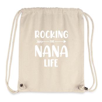Rocken Sie das Nana-Leben Neue Oma Oma - Stanley/Stella recycelter Gym Bag - Naturweiß - Vorne