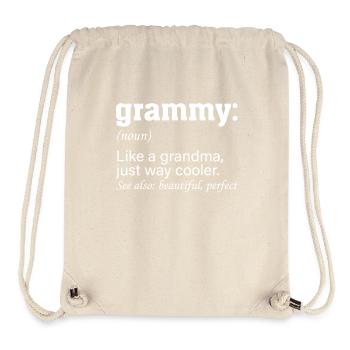 Grammy Definition Lustige Oma Oma - Stanley/Stella recycelter Gym Bag - Naturweiß - Vorne