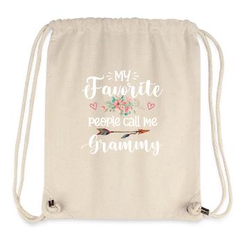 Meine Lieblingsleute nennen mich Grammy Muttertag - Stanley/Stella recycelter Gym Bag - Naturweiß - Vorne