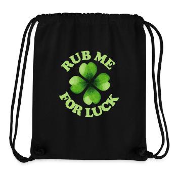 Reib mich für das Glück - Stanley/Stella recycelter Gym Bag - Schwarz - Vorne