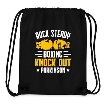 Rock Steady Boxing Knock Out Parkinson - Stanley/Stella Recycled Gym Bag - black - Front