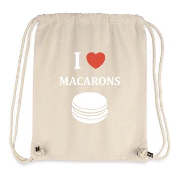 i love macaroons - Stanley/Stella Recycled Gym Bag - natural - Front
