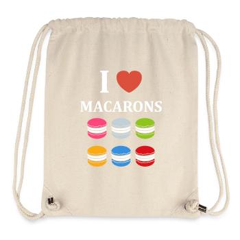 i love macaroons - Stanley/Stella Recycled Gym Bag - natural - Front