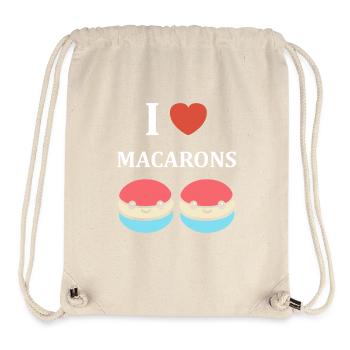 i love macaroons - Stanley/Stella Recycled Gym Bag - natural - Front