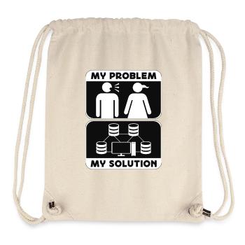 Network Engineer My Problem My Pictogram Mom Dad - Stanley/Stella recycelter Gym Bag - Naturweiß - Vorne