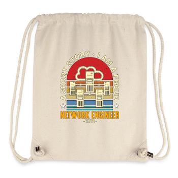 Network Engineer A Short Story I Am Programmer - Stanley/Stella recycelter Gym Bag - Naturweiß - Vorne