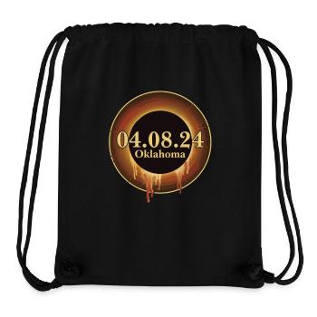 Total Solar Eclipse Path of Totality Oklahoma - Stanley/Stella recycelter Gym Bag - Schwarz - Vorne