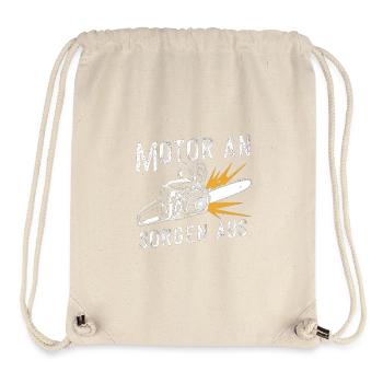 Moteur Sur Soucis De Motivation Puissance De Tronçonneuse - Sac à cordon recyclé Stanley/Stella - blanc naturel - Devant