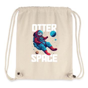 Otter Space Lustig Otter Astronaut - Stanley/Stella recycelter Gym Bag - Naturweiß - Vorne