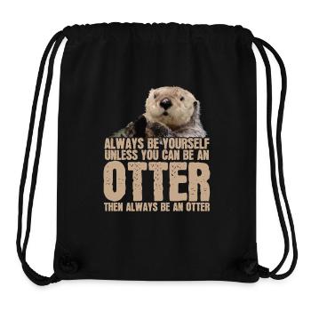 Otter - Stanley/Stella recycelter Gym Bag - Schwarz - Vorne
